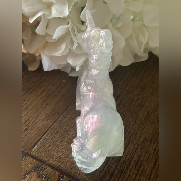 Handmade * Purple Shimmer Resin Unicorn - Picture 3 of 4